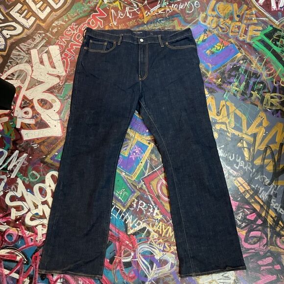 Lucky Brand 181 Relaxed Fit Dark Wash Jeans - Size 42x34 Men’s - Picture 1 of 10